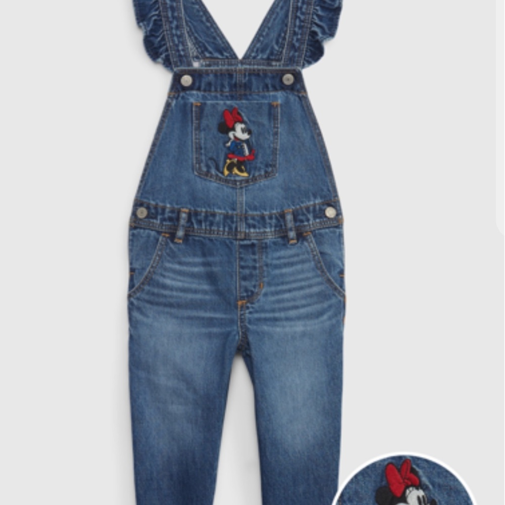 Big girls Gap Disney Minnie denim overalls